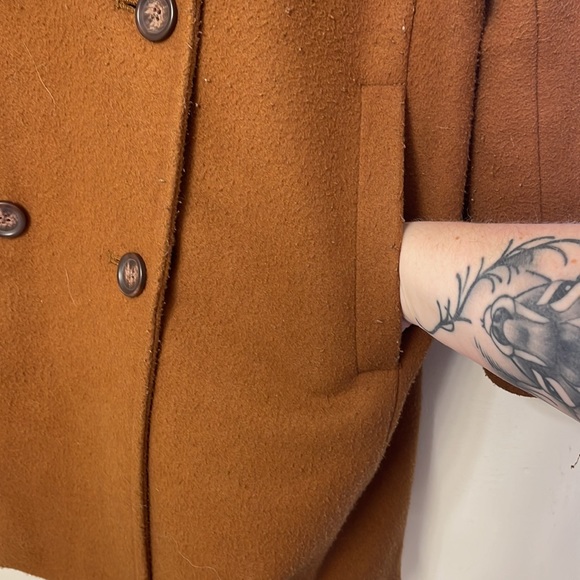 Mid Length Old Navy Brown Trench Coat - Picture 3 of 4